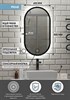 Зеркало Prime Black Led 450х800 в МДФ раме, теплая подсветка ЗЛП2209 ЗЛП2209 - фото 40789