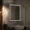 Зеркало Solid Black LED 600x800 с сенсором реверсивное крепление (800х600) ЗЛП622 (ЗЛП2622) ЗЛП622 - фото 40897