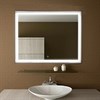 Зеркало Aralia LED 1000x700 BLACK с сенсором алюминиевый профиль ЗЛП1127 ЗЛП1127 - фото 41138