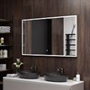 Зеркало Sting Black LED 1200х800 с сенсором алюминиевый профиль ЗЛП1698 ЗЛП1698 - фото 41150