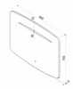 Зеркало Rapid LED 900x700 с с сенсором ЗЛП918 ЗЛП918 - фото 41213