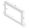 Зеркало Rimini LED 1200x800 с сенсором  ЗЛП141 ЗЛП141 - фото 41243
