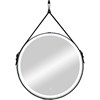 Зеркало D500 Millenium Black Led с сенсором на ремне из натуральной кожи черного цвета  ЗЛП985 ЗЛП985 - фото 41304