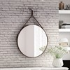 Зеркало D500 Ритц на ремне из натуральной кожи коричневого цвета Б032 Б032 - фото 41343
