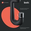 Смеситель для умывальника с управлением Push Control, черный матовый, Twist, IDDIS, TWIBLBTi01 TWIBLBTi01 - фото 44922