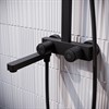 Смеситель с верхним душем с управлением Push Control, черный матовый, Slide, IDDIS, SLIBLBTi06 SLIBLBTi06 - фото 45062