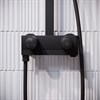 Смеситель с верхним душем с управлением Push Control, черный матовый, Slide, IDDIS, SLIBLBTi06 SLIBLBTi06 - фото 45063