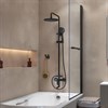 Смеситель с верхним душем и изливом, черный матовый, Ray, IDDIS, RAYBL3Fi06 RAYBL3Fi06 - фото 45096