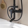 Смеситель с верхним душем и изливом, черный матовый, Ray, IDDIS, RAYBL3Fi06 RAYBL3Fi06 - фото 45097