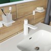 Смеситель для умывальника с инновационным управлением Push Control, белый матовый, Slide, IDDIS, SLIWTBTi01 SLIWTBTi01 - фото 45445