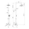 Смеситель для ванны с верхним душем, Edifice, IDDIS, EDISB3Fi06 EDISB3Fi06 - фото 45782