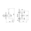 Смеситель для ванны с керамическим дивертором, SAM, IDDIS, SAMBR02i02 SAMBR02i02 - фото 45927