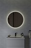 Зеркало ECLIPSE smart 80x80 в черной рамке A64147 - фото 47320
