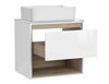 Тумба LOUNA 60 со столешницей SZ-LOU60-BL/Wh - фото 47698