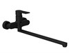 Смеситель для ванны BRASKO BLACK с длинным изливом A64092 - фото 48603
