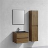 Тумба Luka 600 подвесная, 2 выкатных ящика soft-close, T.Oak + Раковина черная, кварц, VCB-13600B VMC-2L600TO + VCB-13600B - фото 49920
