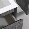 Тумба Luka 800 подвесная, 2 выкатных ящика soft-close, G.Stone + Раковина белая, искусственный камень, VCB-13800W VMC-2L800GS + VCB-13800W - фото 49962
