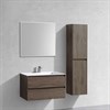 Тумба Luka 800 подвесная, 2 выкатных ящика soft-close, R.Oak + Раковина белая, искусственный камень, VCB-13800W VMC-2L800RO + VCB-13800W - фото 50016