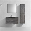 Тумба Luka 1000 подвесная, 2 выкатных ящика soft-close, G.Stone + Раковина серая, кварц, VCB-13100G VMC-2L100GS + VCB-13100G - фото 50062