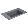 Тумба Luka 800 подвесная, 2 выкатных ящика soft-close, G.Stone + Раковина серая, кварц, VCB-13800G VMC-2L800GS + VCB-13800G - фото 50146