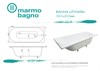 Ванна из искусственного камня Marmo Bagno Патриция 180x80 см, с ножками 581419 - фото 51113