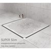 Желоб BERGES водосток SUPER Slim 600, матовый хром, S-сифон D50/105 H50 вертикальный - фото 56101