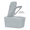 Унитаз BERGES подвесной FLOE 55 см, сиденье дюропласт Floe Slim SO, микролифт, быстросъем 82121 - фото 58069