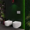 Унитаз BERGES подвесной EGO Rimless 49см, сиденье дюропласт Toma SO, микролифт, быстросъем 82122 - фото 58077