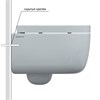 Унитаз BERGES подвесной EGO Rimless 49см, сиденье дюропласт Toma SO, микролифт, быстросъем 82122 - фото 58079