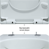 Унитаз BERGES подвесной EGO Rimless 49см, сиденье дюропласт Toma SO, микролифт, быстросъем 82122 - фото 58081