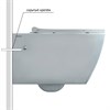 Унитаз BERGES подвесной MASCON  Rimless 57 см, сиденье дюропласт Toma Slim SO, микролифт, быстросъем 82128 - фото 58120