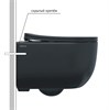 Унитаз BERGES подвесной VENTAS Black Rimless 49 см, сиденье дюропласт Ventas Slim SO, микролифт, быстросъём 82136 - фото 58156