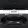 Унитаз BERGES подвесной VENTAS Black Rimless 49 см, сиденье дюропласт Ventas Slim SO, микролифт, быстросъём 82136 - фото 58158
