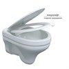 Унитаз BERGES подвесной  ALBIT S Rimless 52 см, сиденье Optim SO, микролифт, быстросъем 82146 - фото 58195