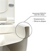 Унитаз BERGES подвесной EGO XL матовый белый Rimless 54 см, сиденье EGO XL Slim SO матовый белый, микролифт , быстросъем * 82228 - фото 58205