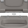 Унитаз BERGES подвесной EGO XL матовый серый Rimless 54 см, сиденье EGO XL Slim SO матовый серый, микролифт , быстросъем * 83216 - фото 58230