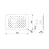Верхний душ BERGES VENTAS O BLACK 30x20 см, черный матовый 074006 - фото 59042