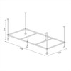 Ванна BERGES акриловая FEYA 150x70 c каркасом 050013 - фото 60572