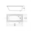 Ванна BERGES акриловая FEYA 170x70 с каркасом 050015 - фото 60581