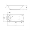 Ванна BERGES акриловая NELU 170x75 с каркасом 050023 - фото 60599