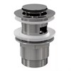 AlcaPlast. Водослив для умывальника click/clack 5/4" A39, цельнометаллический с малой заглушкой A39