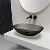 Раковина прозрачная Vincea VBS-6T12B, 540*360*150, накладная, цвет черный VBS-6T12B - фото 64100