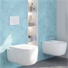 Инсталляция BERGES для скрытого монтажа унитаза NOVUM кнопка R4 Soft Touch белая 40224 - фото 68437
