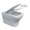 Комплект BERGES: инсталляция NOVUM кнопка L4 белая Soft Touch, унитаз Strati Rimless, сиденье дюропласт Strati Slim SO 042455 - фото 69556