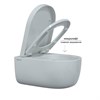 Комплект BERGES для монтажа  подвесного унитаза: инсталляция NOVUM525, кнопка L5 Soft Touch черная, унитаз EGO XL 54 см, сиденье дюропласт Toma SO, микролифт, быстросъем 043234 - фото 69730