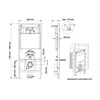 Комплект BERGES для монтажа подвесного унитаза: инсталляция NOVUM525, кнопка L5 soft touch черный, унитаз Ventas Black, микролифт, быстросъем 043324 - фото 70404