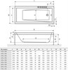 Акриловая ванна WHITECROSS Wave Slim 170x70 см, встраиваемая, белая, с каркасом 25312 - фото 74141