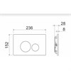 Сет 4 в 1: Подвесной унитаз Forma Rimless арт. CN3009 + Шумоизоляционная панель для инсталляции арт. CN1000 + Система инсталляции для унитазов CERAMICANOVA Envision с кнопкой смыва Round цвет хром матовый и креплениями, арт. CN1001M CN3009_1001M_1000 - фото 75937