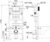 Сет 4 в 1: Подвесной унитаз Metropol Rimless арт. CN4002MB + Шумоизоляционная панель для инсталляции арт. CN1000 + Система инсталляции для унитазов CERAMICANOVA Envision с кнопкой смыва Flat цвет хром, креплениями, арт. CN1002CH CN4002MB_1002CH_1000 - фото 76174