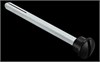 Четырёхгранник с кнопкой удлинённый LUX-SPINDLE-WC 110 NERO для дверей толщиной более 44мм и до 70мм. Цвет - чёрный LUX-SPINDLE-WC 110 NERO - фото 76608